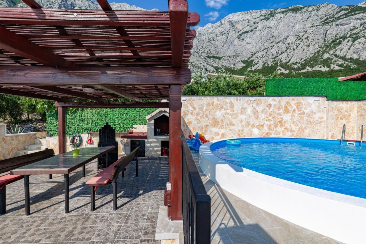 Navis Sea View Apartment With Pool Макарска Экстерьер фото