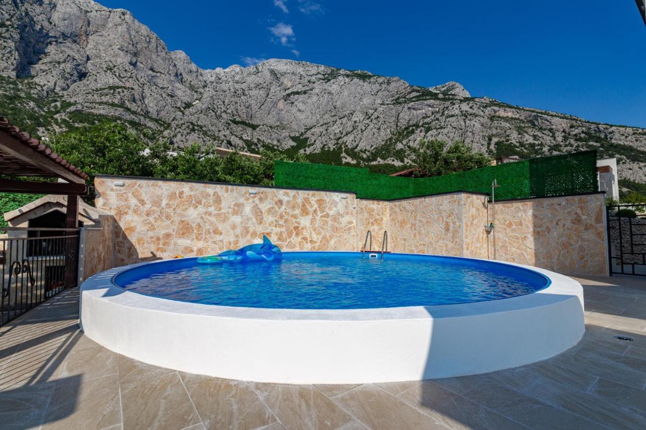 Navis Sea View Apartment With Pool Макарска Экстерьер фото